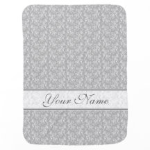 Soft Modern White&Grey Named Damask
