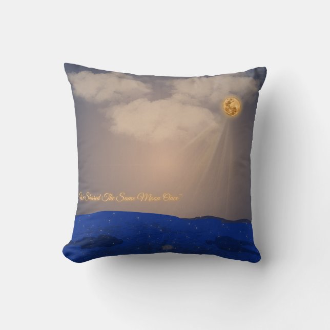 Soft Moonlonging Throw Pillow (Front)