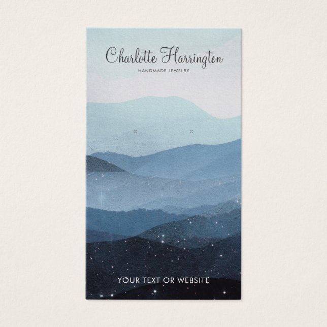 Soft Mountains Blue Jewellery  (Front)