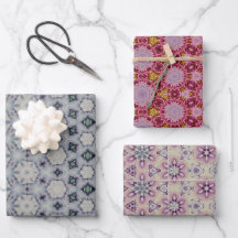 Soft Muted Colored Geometric Patterned