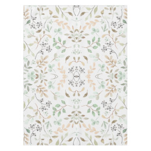 Soft Nature Floral Table Cover   Tablecloth