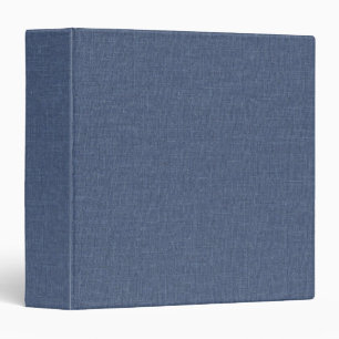 Soft Navy Blue Linen Fabric Texture Blank Binder