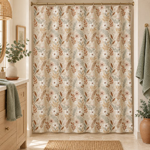 Soft Neutral Sage Terracotta Wildflowers