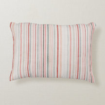 Soft Neutral Stripe Accent Pillow