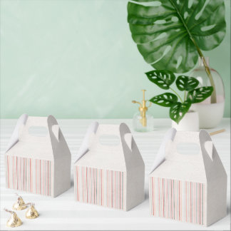 Soft Neutral Stripe Favor Box