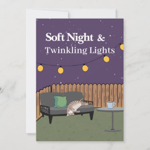 Soft Night & Twinkling Lights – Cozy Evening  Invi Invitation