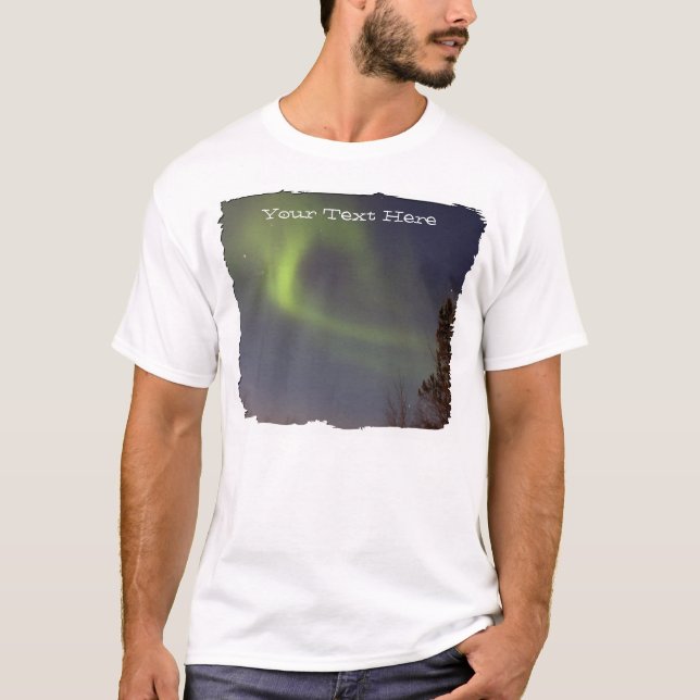 Soft Northern Lights; Customizable T-Shirt (Front)