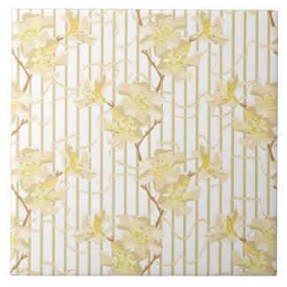 Soft Oleander Flowers Tile
