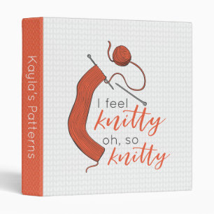 Soft Orange I Feel Knitty, Oh So Knitty Binder
