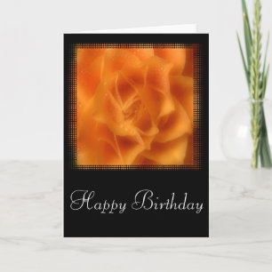Soft Orange Roses Bonne Carte d'Anniversaire Desig