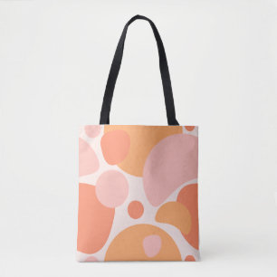Soft Organic Shapes Artistic Print Tote Bag