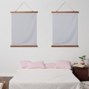 Soft Pale Gray Geometric Hanging Tapestry