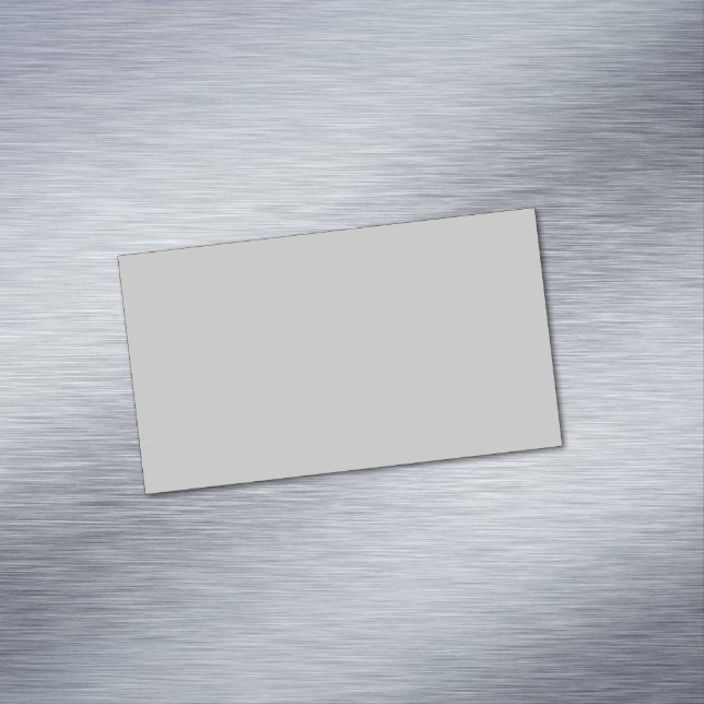 Soft Pale Grey Geometric Magnetic Business Card (In Situ)