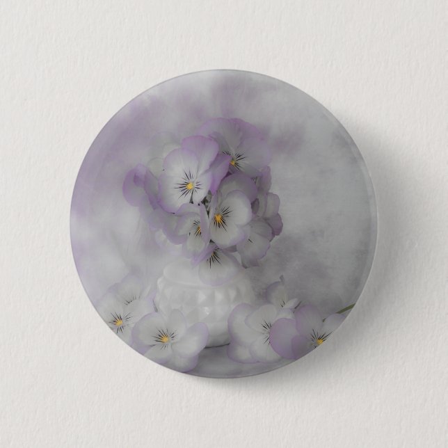Soft Pansies 2 Inch Round Button (Front)