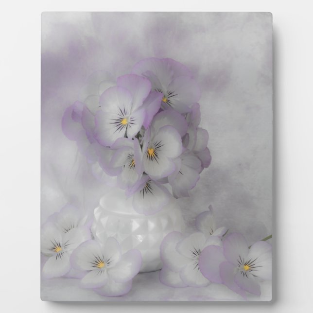 Soft Pansies Plaque (Front)