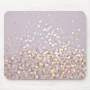 Soft Pastel Bokeh Sparkles Mouse Pad