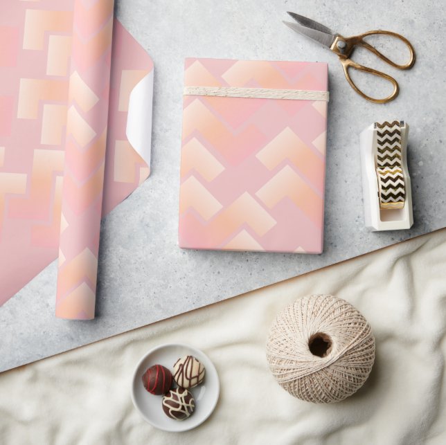 Soft Pastel Chevron Pattern Wrapping Paper (Crafts)