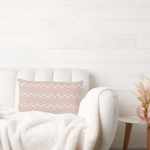 Soft Pastel Chevron Zigzag Pattern Lumbar Pillow