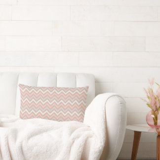 Soft Pastel Chevron Zigzag Pattern Lumbar Pillow