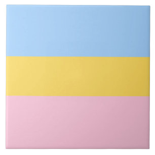 Soft Pastel Colours Tile