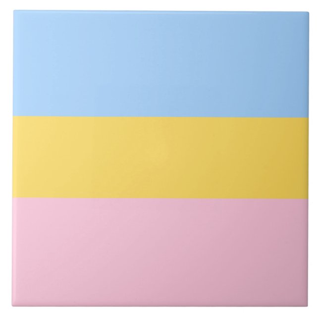 Soft Pastel Colours Tile (Front)