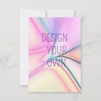 Soft Pastel Design Your Own Thank You Card