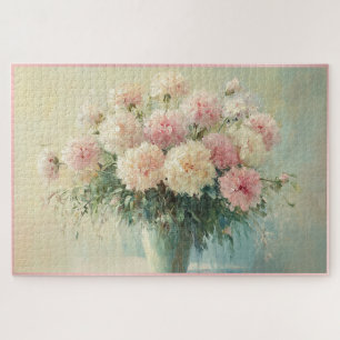 Soft Pastel Floral Bouquet Jigsaw Puzzle