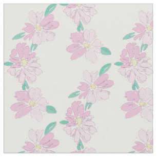 Soft pastel floral fabric