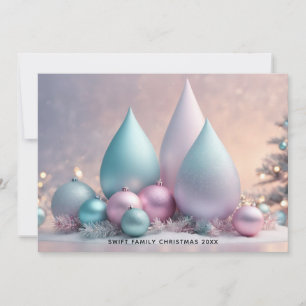 Soft Pastel Holiday Card - 3D Christmas Artistry!