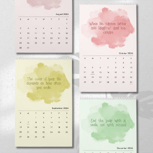 Soft Pastel Inspirational Art Calendar