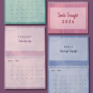 Soft Pastel Inspirational Art Calendar