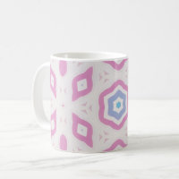 Soft Pastel Kaleidoscope Ceramic Mug
