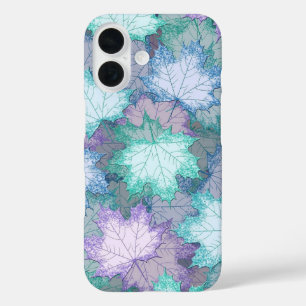 Soft Pastel Leaves iPhone 16 Case