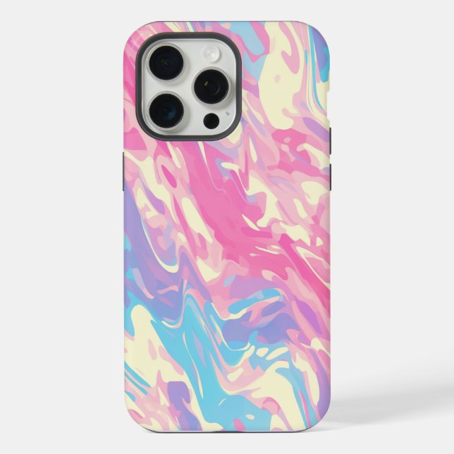 ✨ Soft Pastel Marble Design - Trendy & Smooth 🎨 iPhone Case (Back)