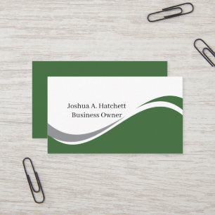 Soft Pastel Minimalist Stripe Waves Handmade Lines Business Card
