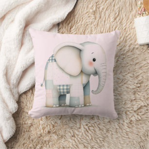Soft Pastel Nursery Throw Pillow