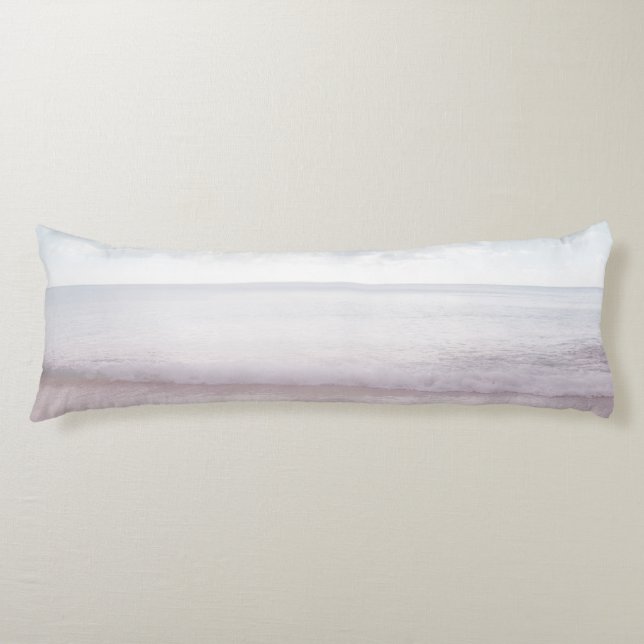 Soft Pastel Ocean Waves 4 #ocean#art Body Pillow (Front)