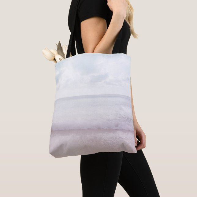 Soft Pastel Ocean Waves 4 #ocean#art Tote Bag (Close Up)