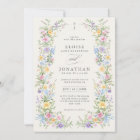 Soft Pastel Ornate Spring Floral QR Code Wedding