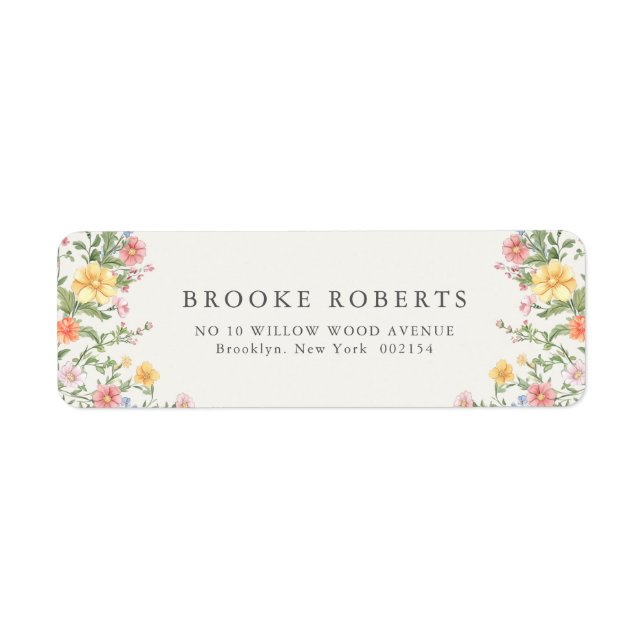 Soft Pastel Ornate Spring Garden Floral Wedding (Front)