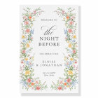 Soft Pastel Ornate Spring Rehearsal Dinner Welcome