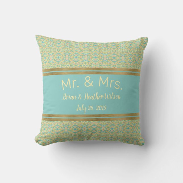 Soft Pastel Paint Splatter Keepsake Throw Pillow (Front)