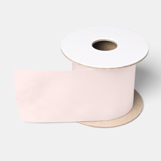 Soft Pastel Peach Solid Colour  Satin Ribbon (Spool)