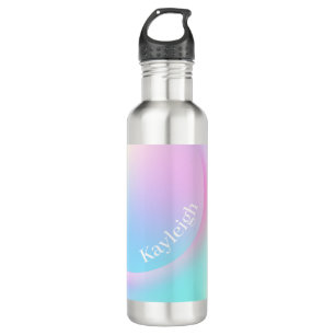 Soft Pastel Rainbow Gradient Shape 710 Ml Water Bottle