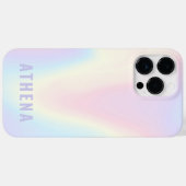 Soft pastel rainbow name trendy modern minimal Case-Mate iPhone case (Back (Horizontal))