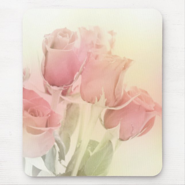 Soft Pastel Roses 2 Mouse Pad (Front)