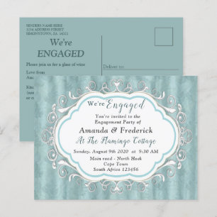 Soft Pastel Shades of Sage Green Invitation Postcard