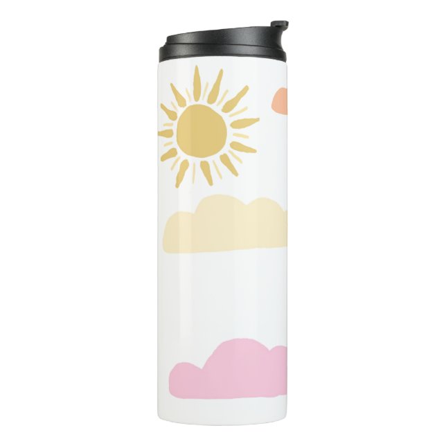 Soft Pastel Skies  Thermal Tumbler (Rotated Left)