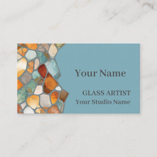 Soft Pastel Stained Glass Business Card