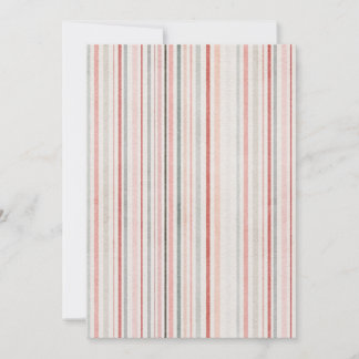 Soft Pastel Stripe Flat Card